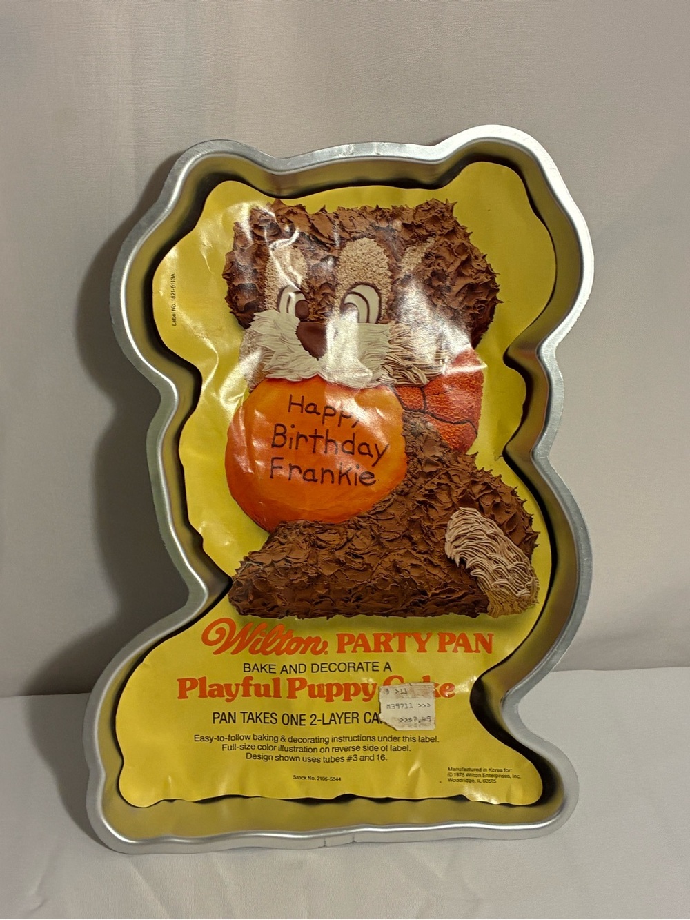 Wilton Playful Puppy Party Pan Cake Mold  vintage